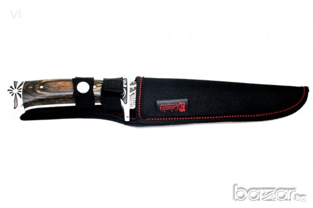 Ловен нож с фиксирано острие COLUMBIA SA42 180х305 мм, снимка 4 - Ножове - 20668332