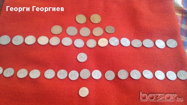 Унгарски монети, 40 броя, емисии от 1949г. до 1989г., много запазени, снимка 4 - Нумизматика и бонистика - 17125803