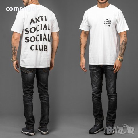  ХИТ! Мъжка тениска с ANTI SOCIAL CLUB принт! Бъди различен, поръчай с твоя идея! , снимка 2 - Тениски - 22235301