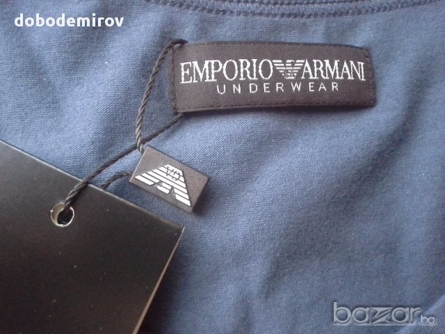 Нова тениска Emporio Armani Chest Logo оригинал, снимка 4 - Тениски - 15918224