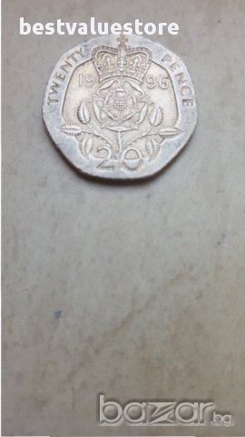 Монета 20 Английски Пенса 1996г. / 1996 20 Pence UK Coin KM# 939 Sp# 4361, снимка 1 - Нумизматика и бонистика - 15469899