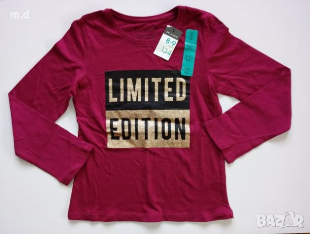 Блуза с дълъг ръкав, размер 8-9 год, ръст 134 см