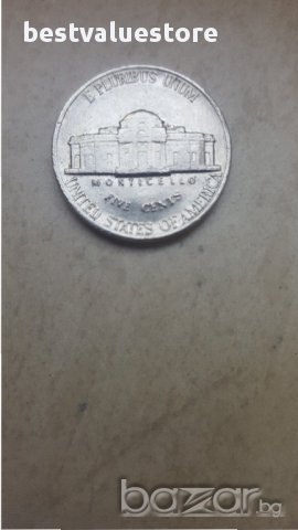 Монета 5 Американски Цента 1987г. / 1987 5 US Cents KM# 192 Schön# 196