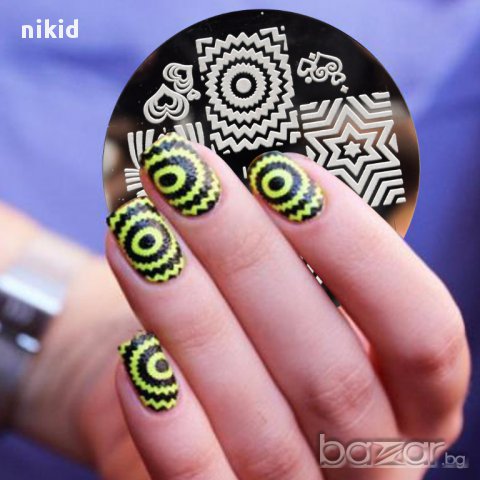 кръгла плочка / щампа шаблон за печат на нокти AP-11