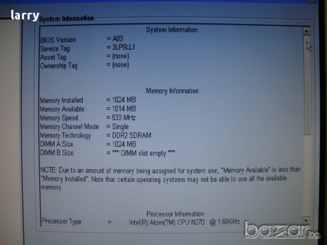 Dell Latitude 2100 лаптоп на части, снимка 2 - Части за лаптопи - 13900711