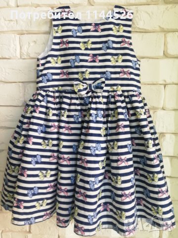 Кокетна рокличка на панделки за момиче 18-24м., 24-36м. 1-2-3г.