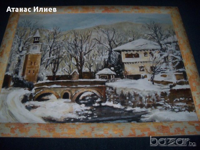 "Етъра" зимен пейзаж, снимка 2 - Картини - 17735390