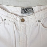Versace Jeans Signature бели дамски дънки Произведено в Италия, снимка 4 - Дънки - 19600426