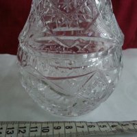 кристална купа с капак , снимка 8 - Антикварни и старинни предмети - 19785606