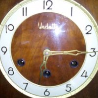 Стар немски часовник Vedete работещ четири четвърти, снимка 2 - Антикварни и старинни предмети - 21596817