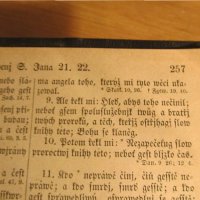 †Стара библия, чешка - Стар и нов завет  от 1920 г. - 1085 стр - притежавайте тази , снимка 10 - Антикварни и старинни предмети - 20547165