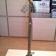 Масивна ретро лампа за две крушки-месинг 80х35см-внос швеицария, снимка 1 - Антикварни и старинни предмети - 17796479