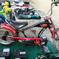 chrysler red low rider-чопър баик-внос англия, снимка 1 - Велосипеди - 25586207