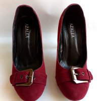 Елегантни дамски обувки бордо , номер 37 , снимка 4 - Дамски обувки на ток - 21449502