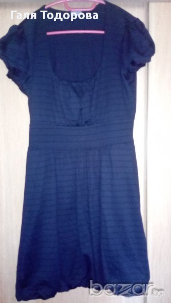 Рокля за бременни, тип балон, черна, снимка 1