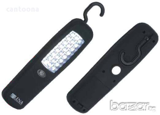 Фенер за палатка с кука и магнит 18+3 LED светода, снимка 1