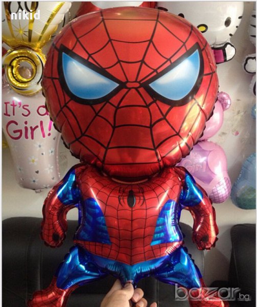 Спайдърмен огромен фолио фолиев гигант балон хелий или въздух парти рожден ден, снимка 1