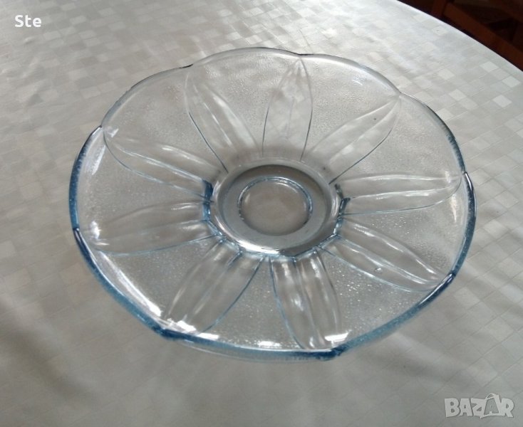 Фруктиера синя-стъкло, снимка 1