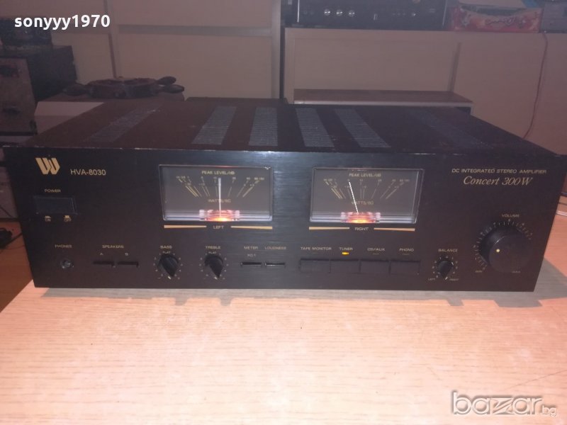 hva-8030 concert 300w-amplifier-made in taiwan-внос швеицария, снимка 1