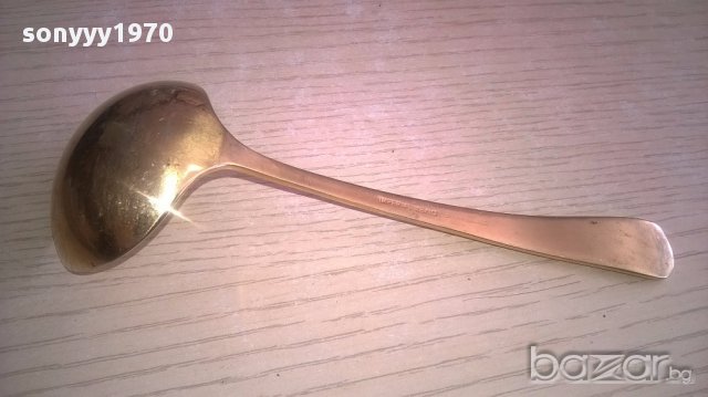 Imperial 18/10-23/24 karat hartvergoldet-черпак 17х6см-внос швеицария, снимка 10 - Антикварни и старинни предмети - 17868417