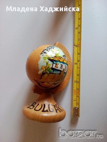 дървено глобусче, снимка 3 - Статуетки - 13804141