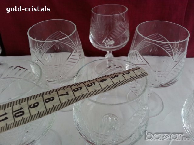 кристални чаши за коняк ракия и др, снимка 12 - Антикварни и старинни предмети - 20121963