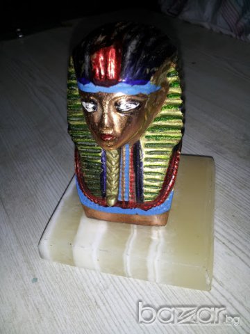 масивна бронзова статуетка с мраморна основа, снимка 2 - Антикварни и старинни предмети - 16480234