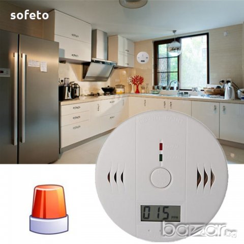 Аларма за въглероден оксид газ детектор СО детектор за дим, снимка 2 - Ключове, контакти, щепсели - 18308669