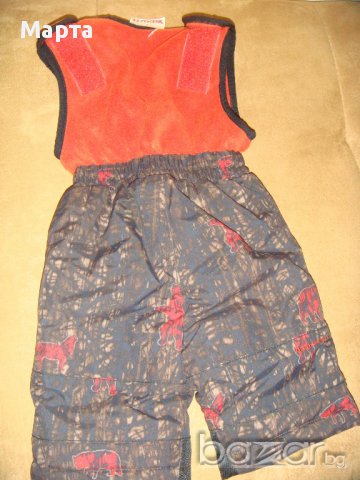 Бебешки ватиран гащеризон, снимка 2 - Бебешки гащеризони - 11650047