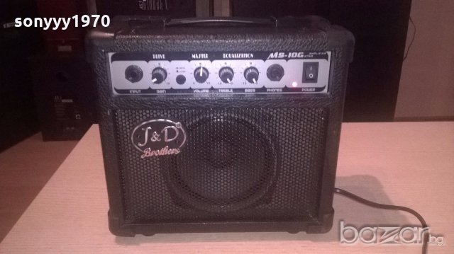 j&d brothers ms10g guitar amplifier-внос швеицария, снимка 3 - Ресийвъри, усилватели, смесителни пултове - 19126512