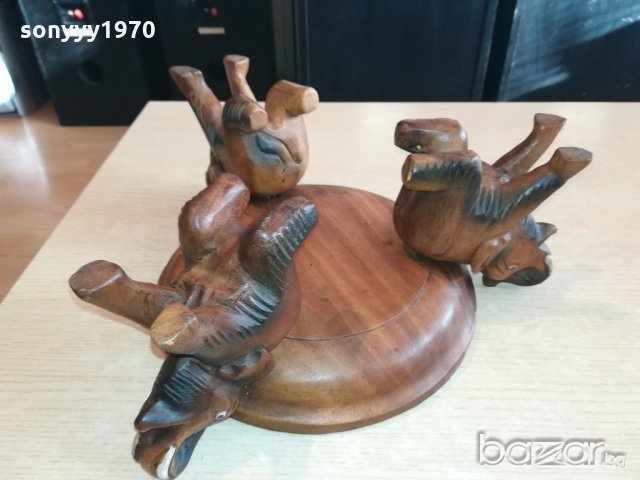 ретро колекция-композиция три слона-внос швеицария 33х14см, снимка 16 - Колекции - 20932427