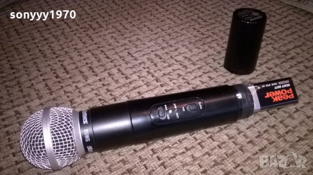 ПОРЪЧАН-shure-usa-profi wireles microphone, снимка 2 - Микрофони - 25280655