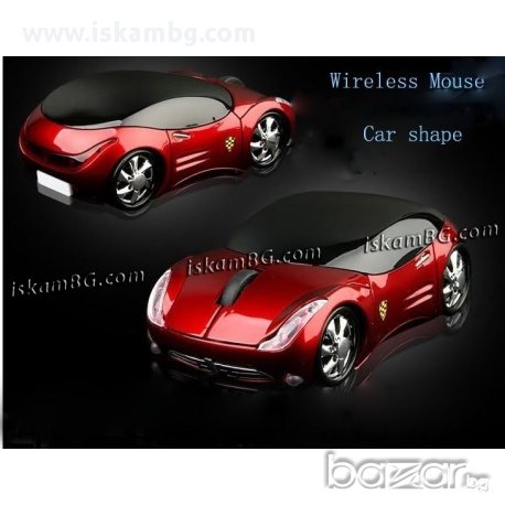Мишка под формата на кола - Червена