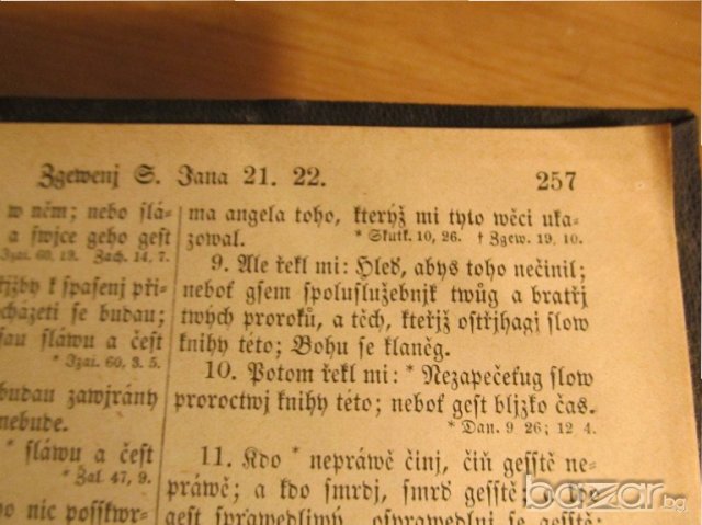 †Стара библия, чешка - Стария и новия завет  от 1920 г. - 1085 стр - притежавайте тази , снимка 10 - Антикварни и старинни предмети - 20547165