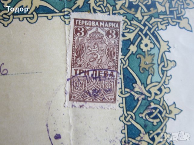 Стар документ Свидетелство за учителска правоспособност 1924, снимка 3 - Колекции - 25437519