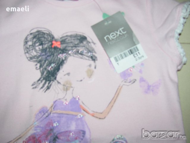 Нова розова туника/ рокля с момиче на Next за 2-3 г, снимка 9 - Детски Блузи и туники - 10971707