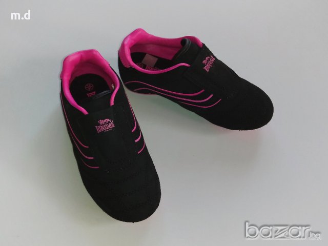 Детски маратонки, спортни обувки Lonsdale, 31 номер, черни с розово, снимка 1