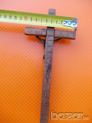 Старо разпятие , снимка 3 - Антикварни и старинни предмети - 13777380