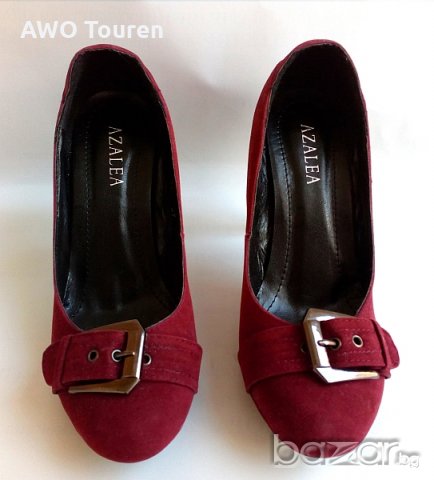 Елегантни дамски обувки бордо , номер 37 , снимка 4 - Дамски обувки на ток - 21449502