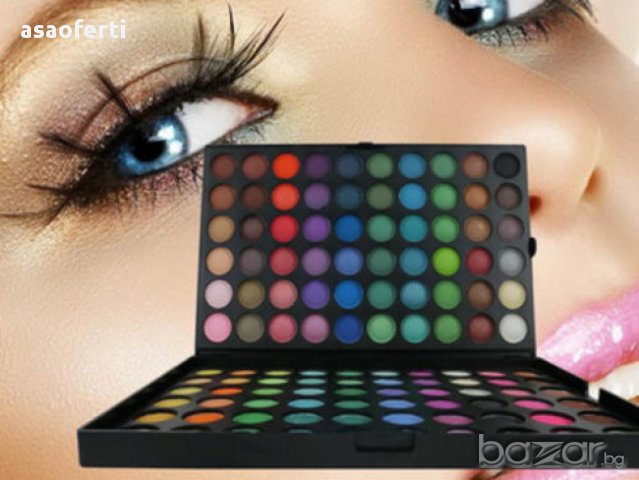 Голям комплект от 120 цвята сенки за очи, снимка 5 - Декоративна козметика - 17704407