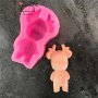 3D Елф Еленче Елен силиконов молд форма декорация торта фондан шоколад гипс сапун, снимка 2