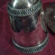 Стар посребрен съд -Русия, сервиз,чашки,павур, снимка 4 - Антикварни и старинни предмети - 12979144