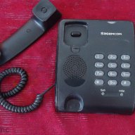 Продавам Жичен домашен телефонен апарат Сагемком с лед индикатор, снимка 2 - Други ценни предмети - 10975486