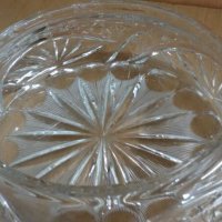 кристална купа бонбониера с капак , снимка 4 - Антикварни и старинни предмети - 23999055