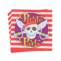 Пирати Пиратско парти 10 парти салфетки рожден ден, снимка 1 - Други - 23443911