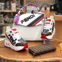 Дамски комплект чанта портфейл и спортни обувки Fendi код 41, снимка 1 - Дамски ежедневни обувки - 25911097