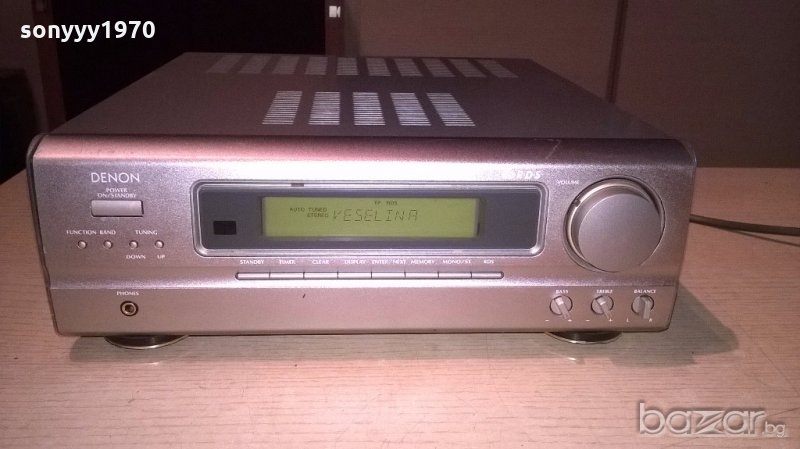 denon stereo receiver/rds-внос англия, снимка 1