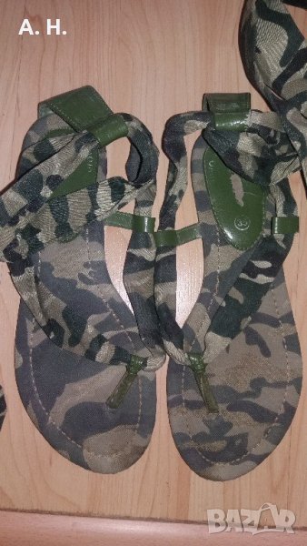 Камуфлажни сандали с връзване, снимка 1