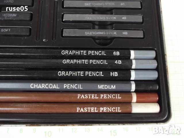 Графити правоъгълни и моливи за рисуване комплект, снимка 5 - Ученически пособия, канцеларски материали - 26007067