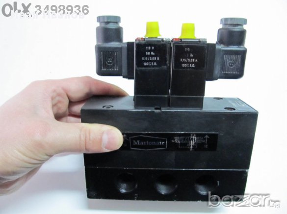 Пневматичен Разпределител Martonair 5/2 M/1744A/123 ,110V,~0,15/0,09A, 110 волта